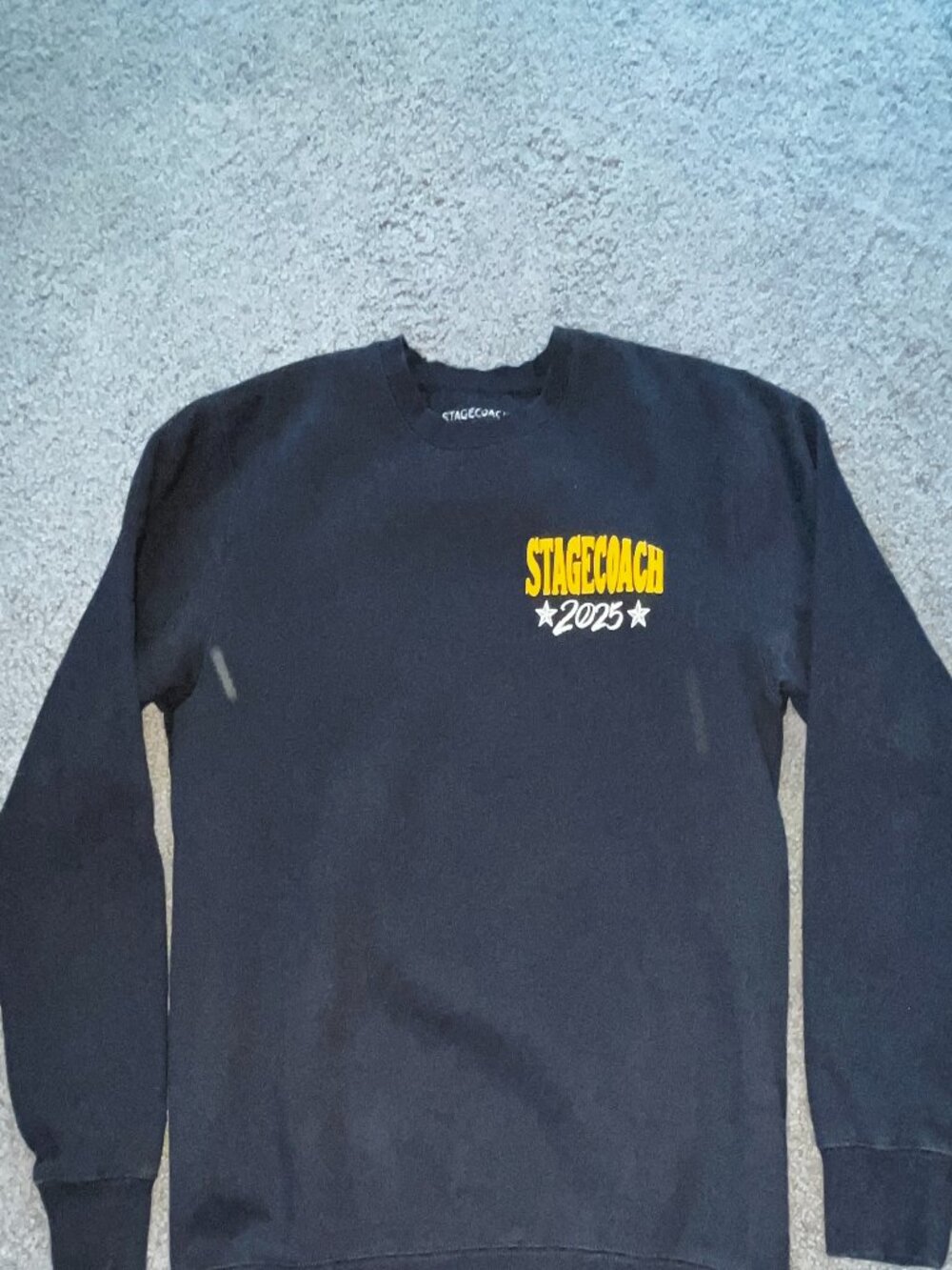Stagecoach 2025 Country Music Festival Black Crewneck Sweatshirt - Size M